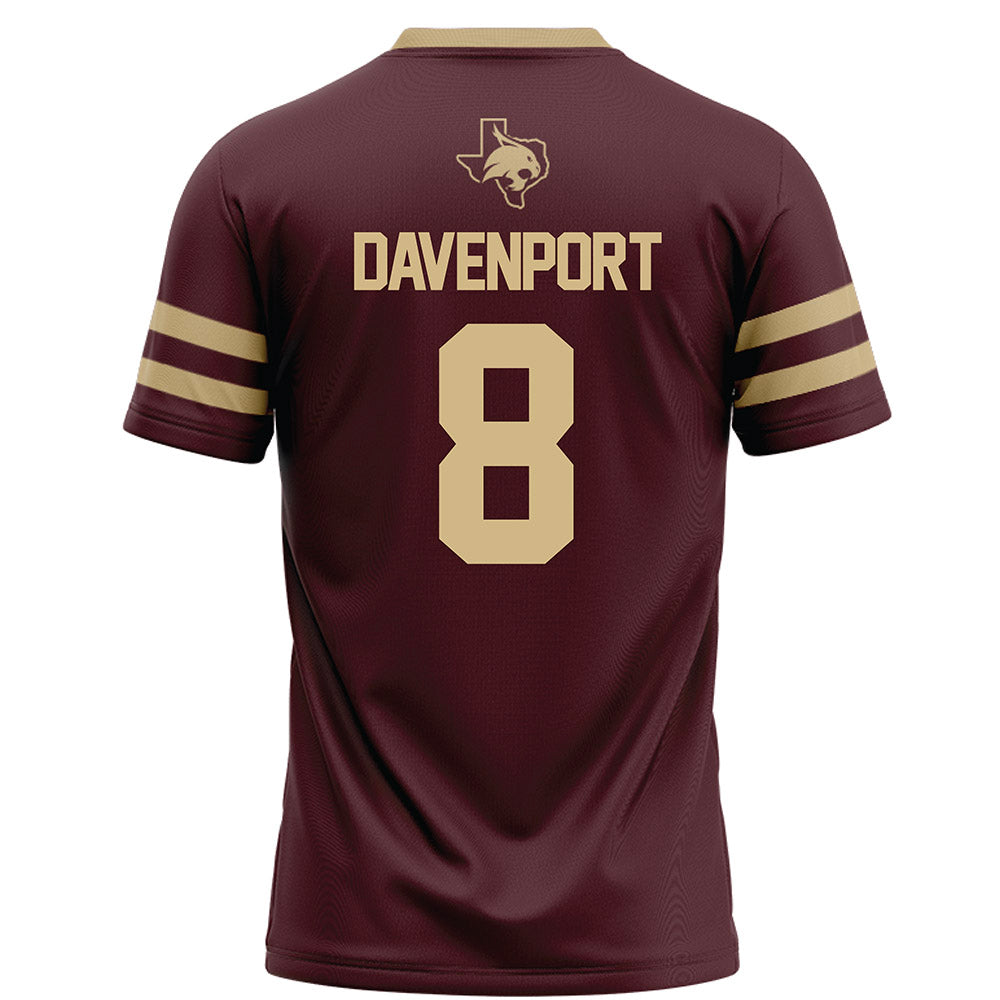 Texas State - NCAA Football : Donerio Davenport - Football Jersey