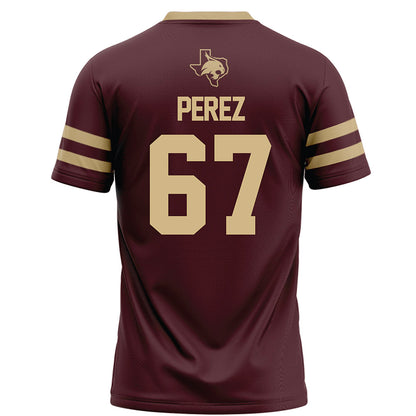 Texas State - NCAA Football : Quattro Perez - Football Jersey