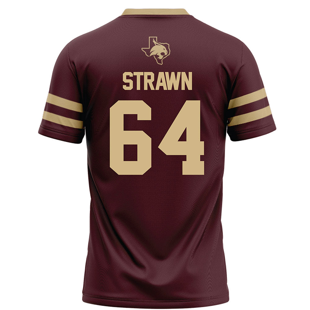 Texas State - NCAA Football : Dorion Strawn - Football Jersey