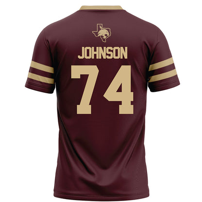 Texas State - NCAA Football : Caleb Johnson - Football Jersey