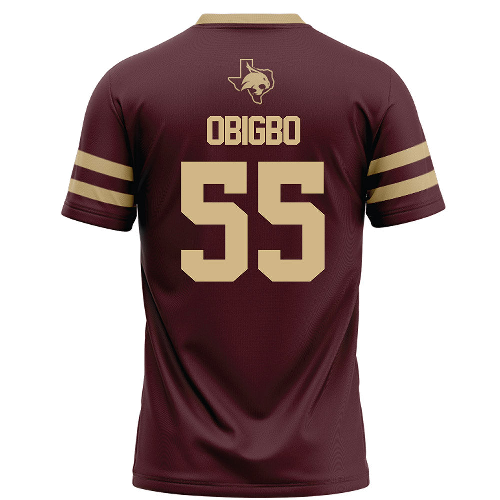 Texas State - NCAA Football : Jimeto Obigbo - Football Jersey