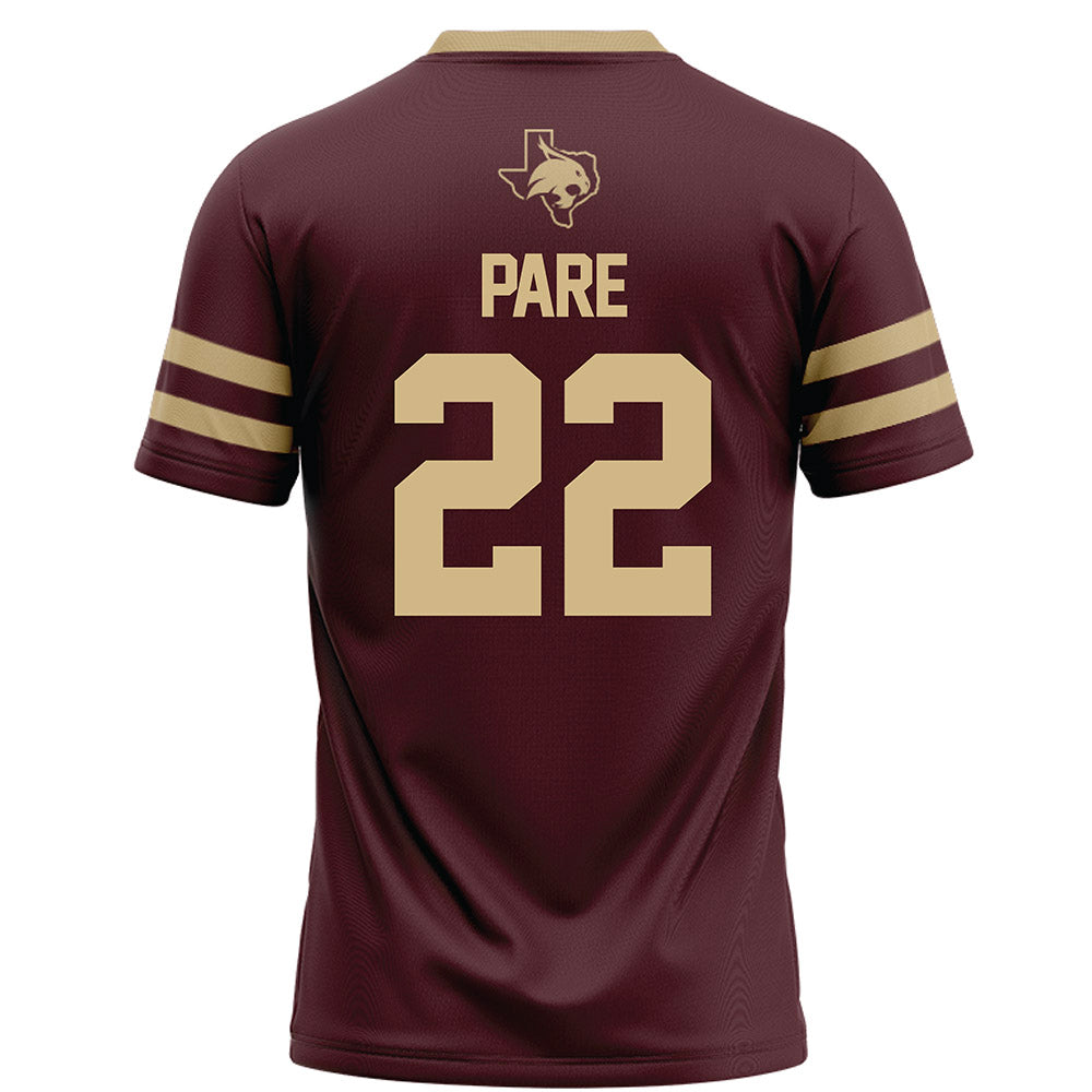 Texas State - NCAA Football : Lincoln Pare - Football Jersey