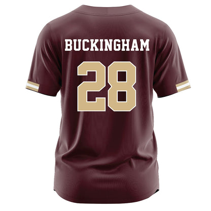 Texas State - NCAA Baseball : Dalton Buckingham - Baseball Jersey Baseball Jersey