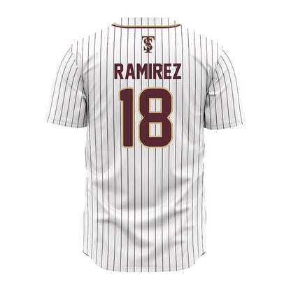 Texas State - NCAA Baseball : August Ramirez - Baseball Jersey