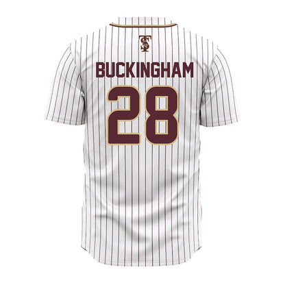 Texas State - NCAA Baseball : Dalton Buckingham - Baseball Jersey Baseball Jersey