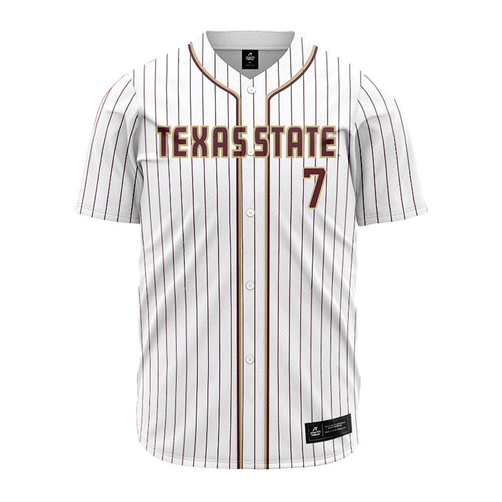 Texas State - NCAA Baseball : Daylan Pena - Baseball Jersey