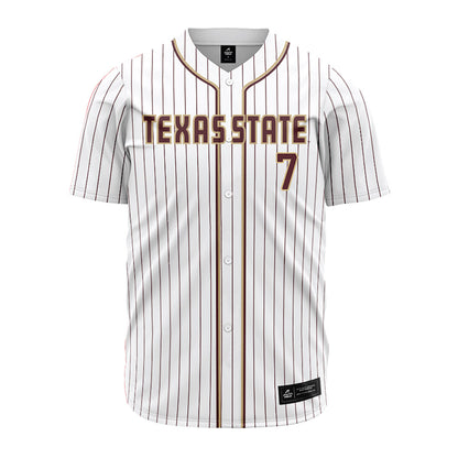 Texas State - NCAA Baseball : Daylan Pena - Baseball Jersey