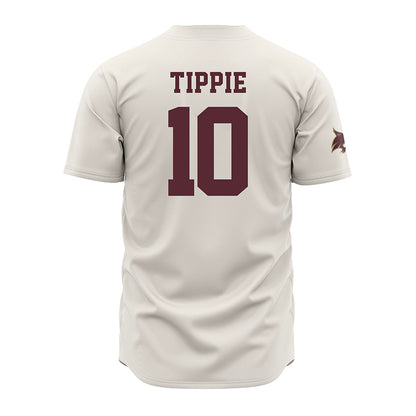 Texas State - NCAA Baseball : Matthew Tippie - Cream Baseball Jersey
