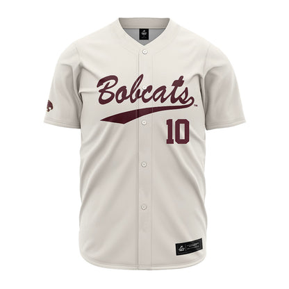 Texas State - NCAA Baseball : Matthew Tippie - Cream Baseball Jersey