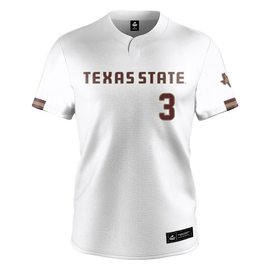 Texas State - NCAA Baseball : Cameron Bush - Baseball Jersey