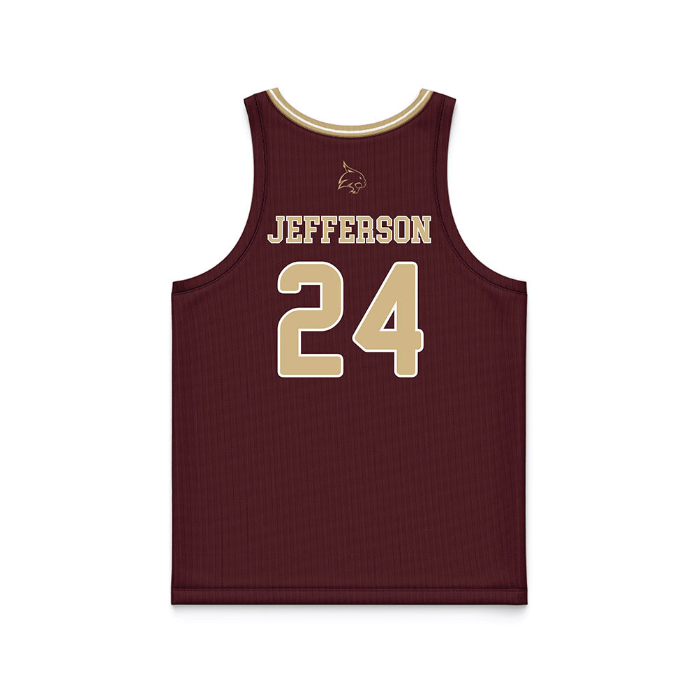 Texas State - NCAA Women's Basketball : Timia Jefferson - Replica Jersey Basketball Jersey