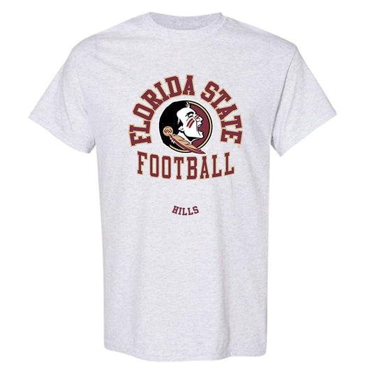 FSU - NCAA Football : Daniel Hills - Grey Classic Fashion Shersey Short Sleeve T-Shirt