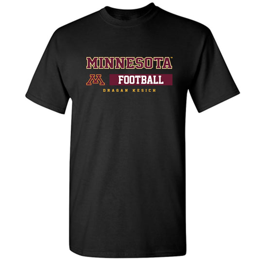 Minnesota - NCAA Football : Dragan Kesich - Black Classic Fashion Shersey Short Sleeve T-Shirt