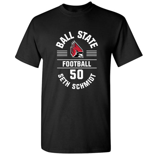 Ball State - NCAA Football : Seth Schmidt - Black Classic Fashion Shersey Short Sleeve T-Shirt