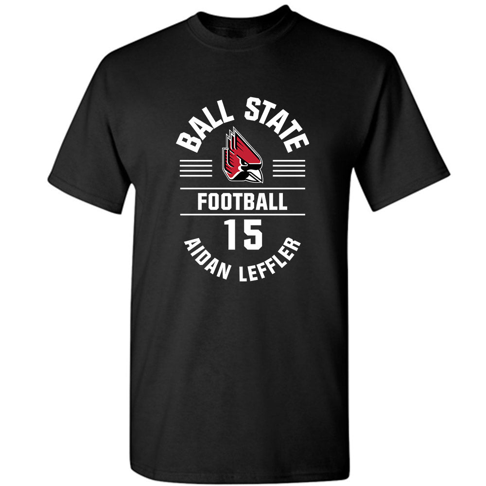 Ball State - NCAA Football : Aidan Leffler - Black Classic Fashion Shersey Short Sleeve T-Shirt