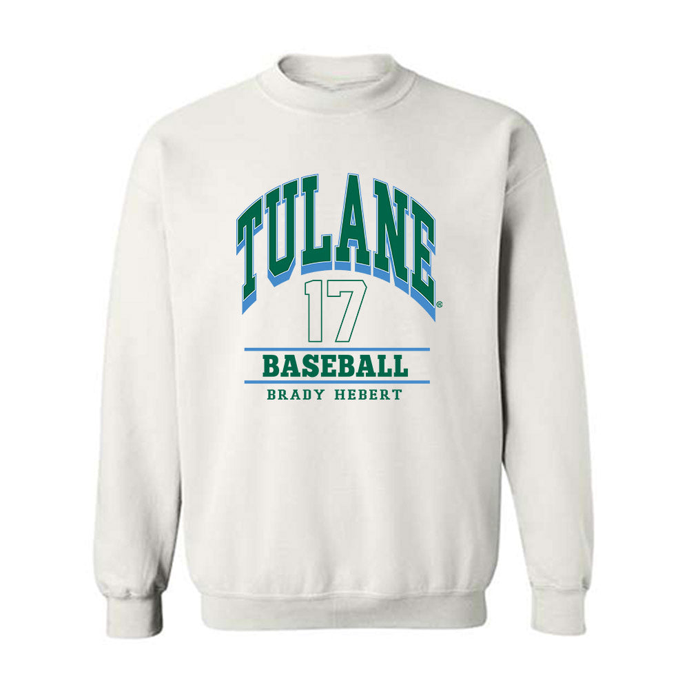 Tulane - NCAA Baseball : Brady Hebert - Crewneck Sweatshirt Classic Fashion Shersey
