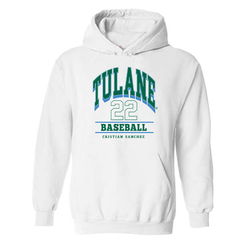 Tulane - NCAA Baseball : Cristian Sanchez - Hooded Sweatshirt Classic Fashion Shersey