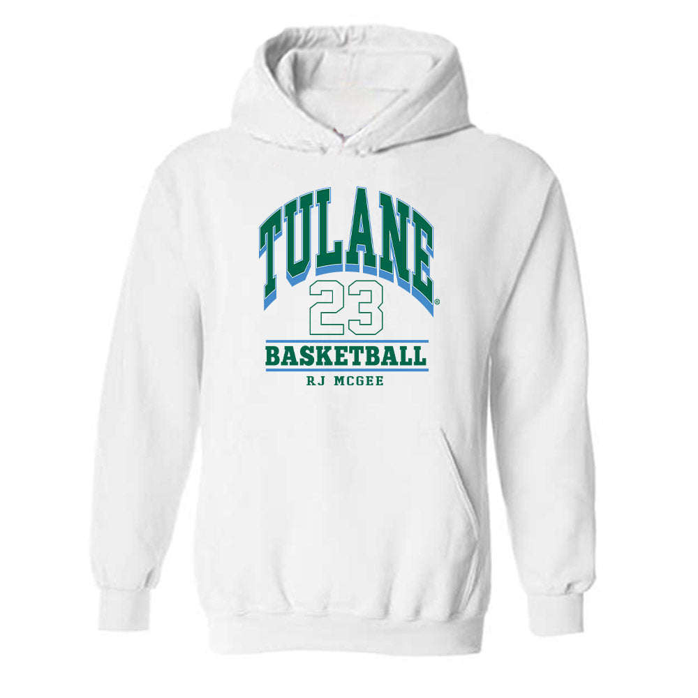 Tulane - NCAA Men's Basketball : RJ McGee - Hooded Sweatshirt Classic Fashion Shersey