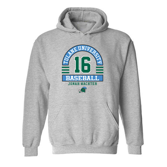 Tulane - NCAA Baseball : Jonah Wachter - Hooded Sweatshirt Classic Fashion Shersey