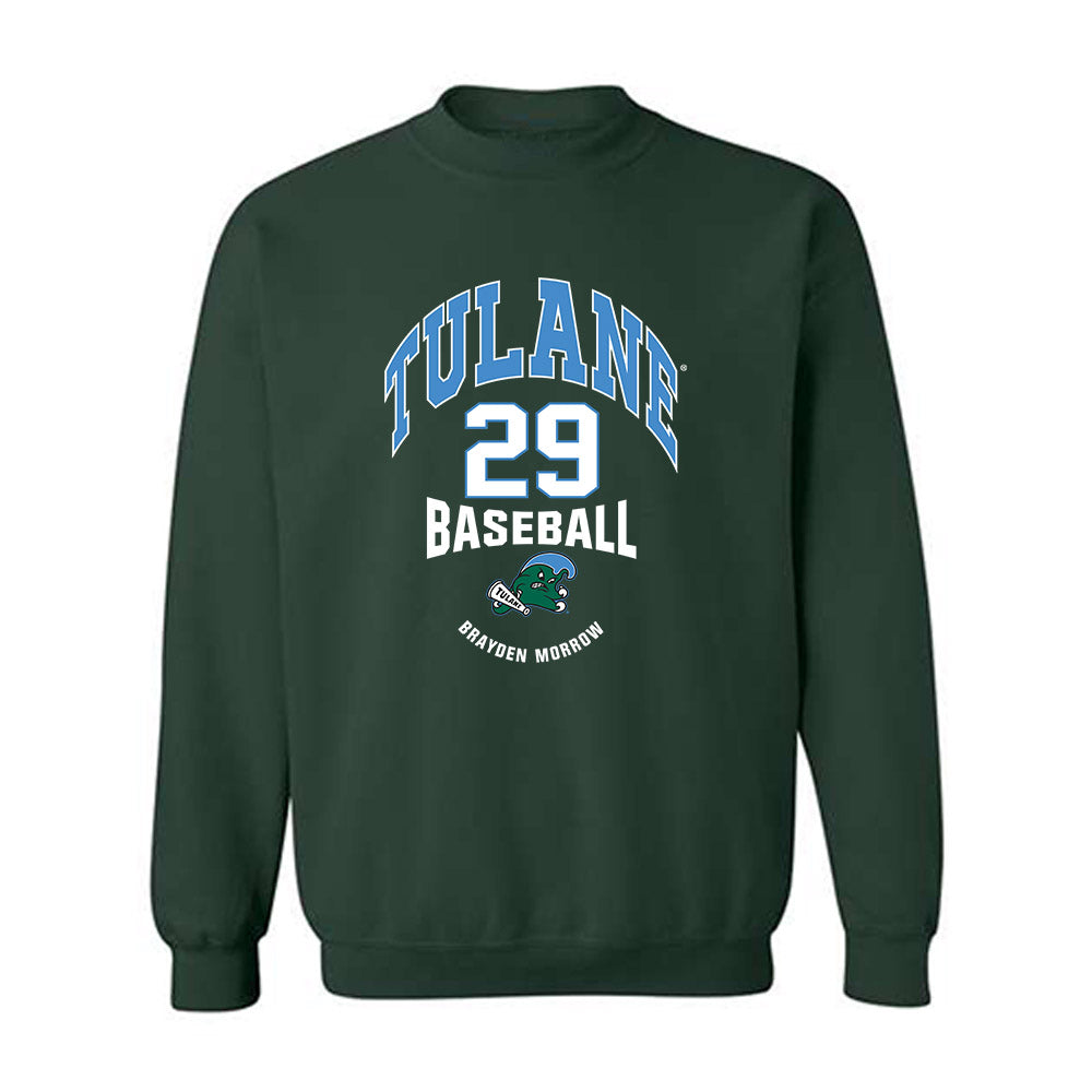 Tulane - NCAA Baseball : Brayden Morrow - Crewneck Sweatshirt Classic Fashion Shersey