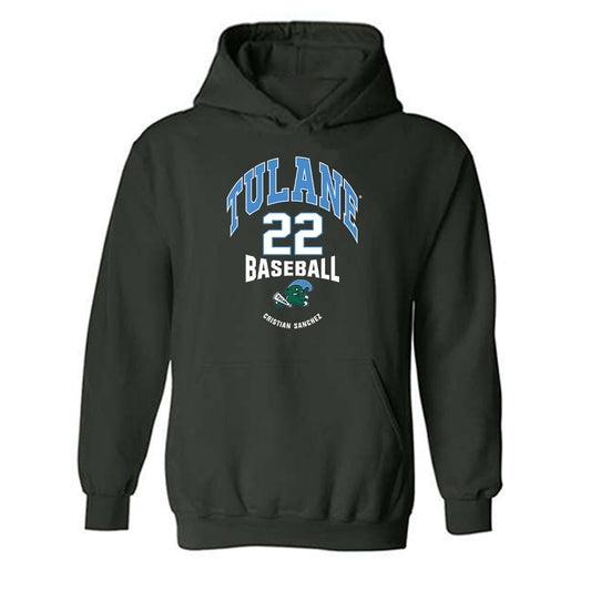 Tulane - NCAA Baseball : Cristian Sanchez - Hooded Sweatshirt Classic Fashion Shersey