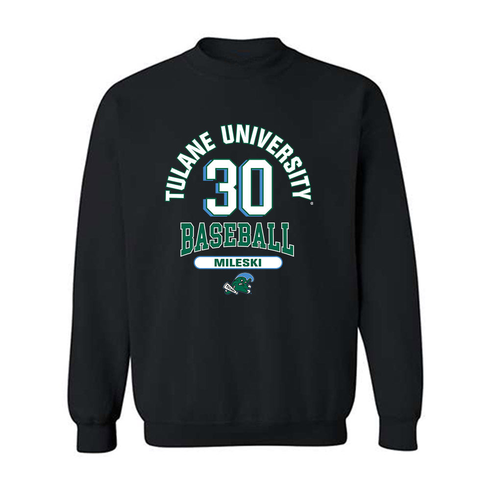 Tulane - NCAA Baseball : Hayden Mileski - Crewneck Sweatshirt Classic Fashion Shersey