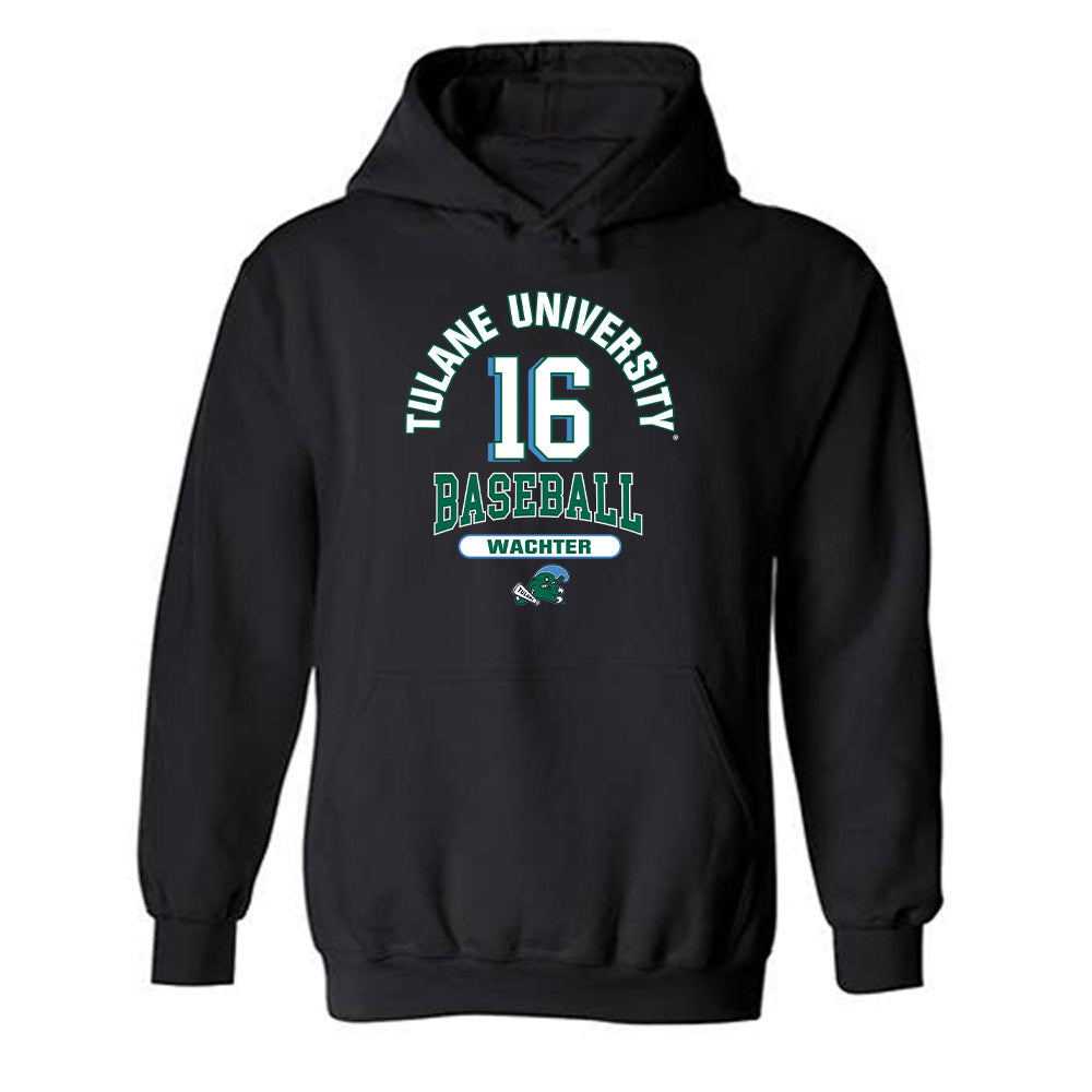 Tulane - NCAA Baseball : Jonah Wachter - Hooded Sweatshirt Classic Fashion Shersey