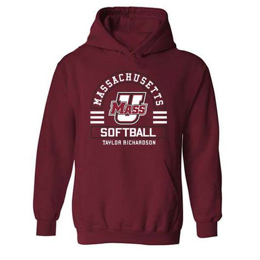 UMass - NCAA Softball : Taylor Richardson - Hooded Sweatshirt Classic Fashion Shersey