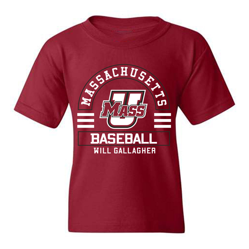 UMass - NCAA Baseball : Will Gallagher - Youth T-Shirt Classic Fashion Shersey