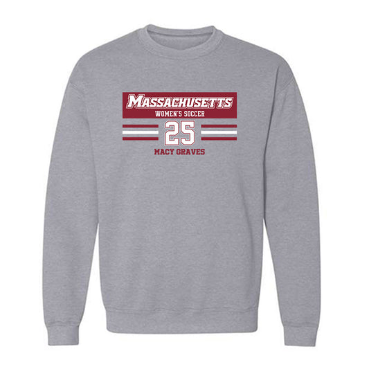 UMass - NCAA Women's Soccer : Macy Graves - Crewneck Sweatshirt Classic Fashion Shersey