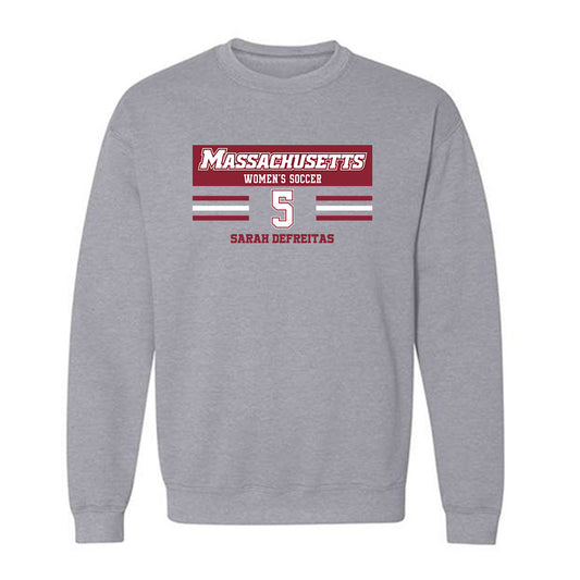 UMass - NCAA Women's Soccer : Sarah DeFreitas - Crewneck Sweatshirt Classic Fashion Shersey