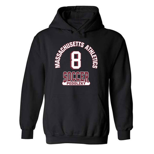 UMass - NCAA Women's Soccer : Emma Pedolzky - Black Classic Fashion Shersey Hooded Sweatshirt