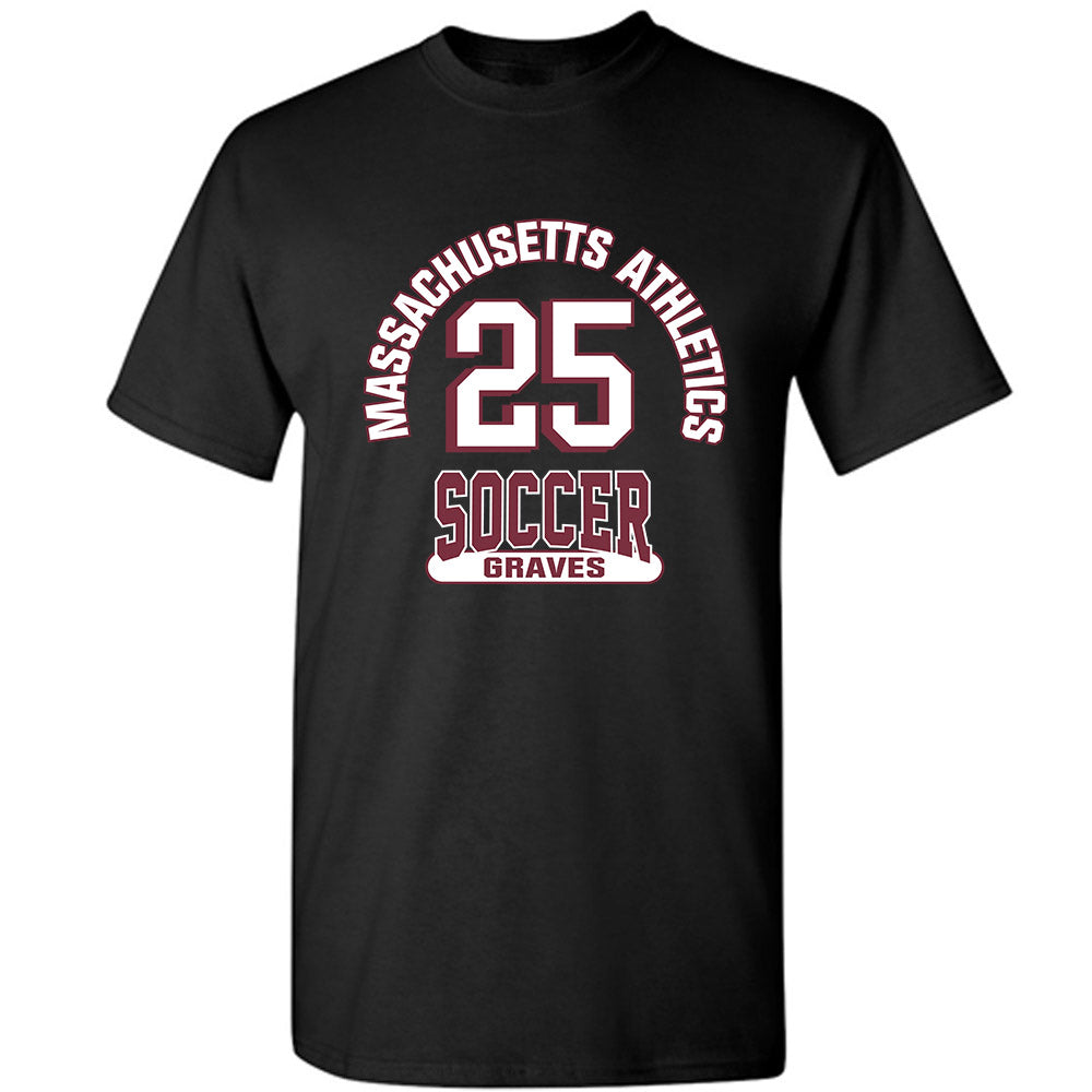 UMass - NCAA Women's Soccer : Macy Graves - Black Classic Fashion Shersey Short Sleeve T-Shirt