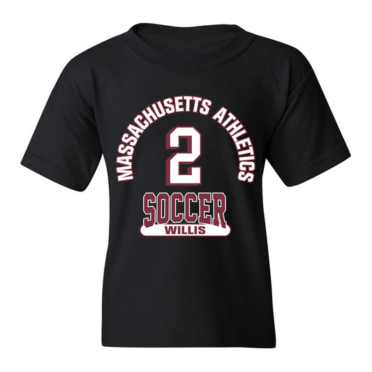 UMass - NCAA Men's Soccer : Michael Willis - Black Classic Fashion Shersey Youth T-Shirt