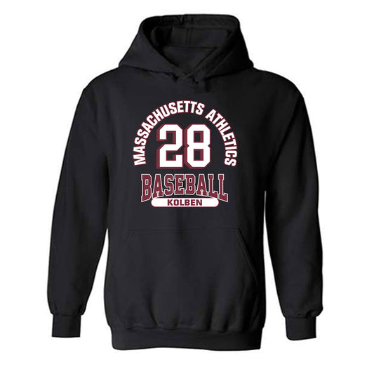 UMass - NCAA Baseball : Ryan Kolben - Hooded Sweatshirt Classic Fashion Shersey