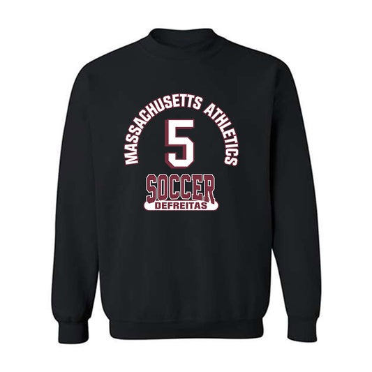 UMass - NCAA Women's Soccer : Sarah DeFreitas - Black Classic Fashion Shersey Sweatshirt