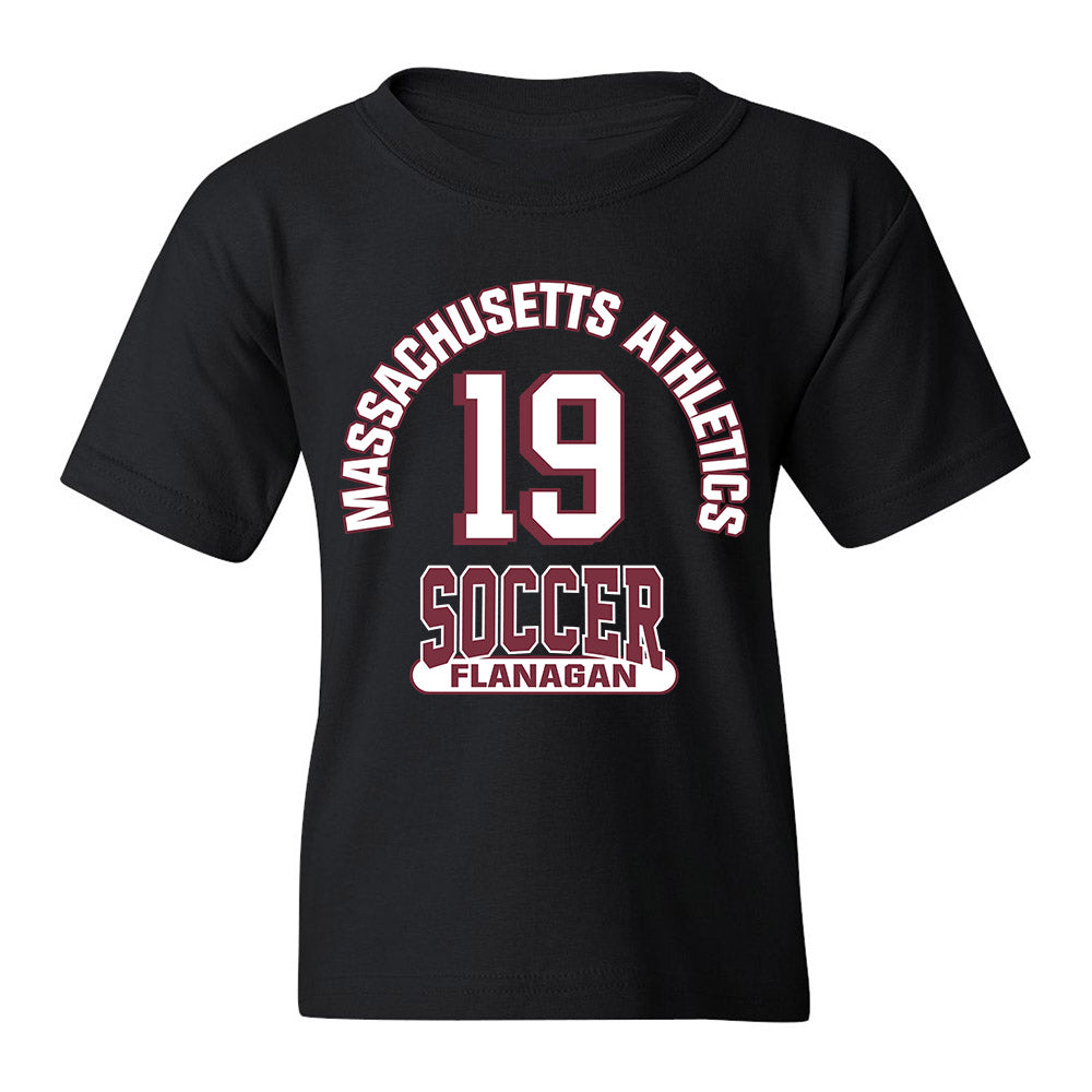 UMass - NCAA Women's Soccer : Sarah Flanagan - Black Classic Fashion Shersey Youth T-Shirt