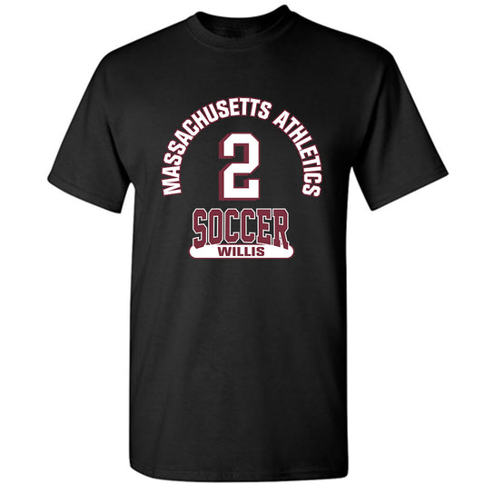 UMass - NCAA Men's Soccer : Michael Willis - Black Classic Fashion Shersey Short Sleeve T-Shirt