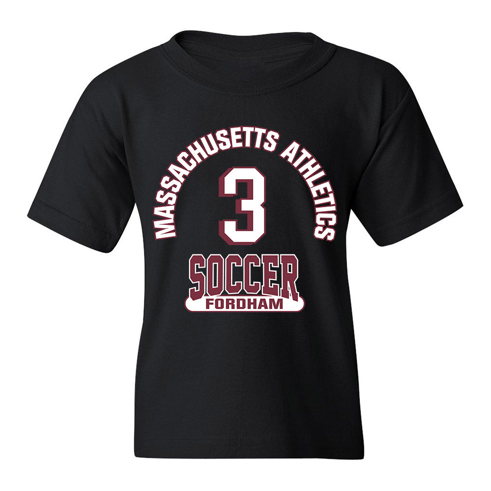 UMass - NCAA Men's Soccer : Matthew Fordham - Black Classic Fashion Shersey Youth T-Shirt
