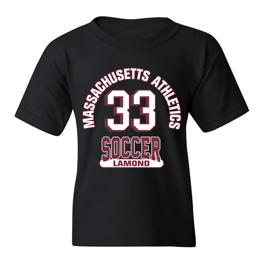 UMass - NCAA Women's Soccer : Ashley Lamond - Black Classic Fashion Shersey Youth T-Shirt