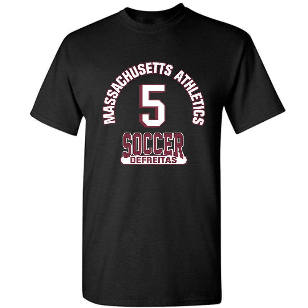 UMass - NCAA Women's Soccer : Sarah DeFreitas - Black Classic Fashion Shersey Short Sleeve T-Shirt