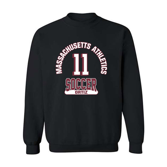 UMass - NCAA Men's Soccer : Andrew Ortiz - Black Classic Fashion Shersey Sweatshirt