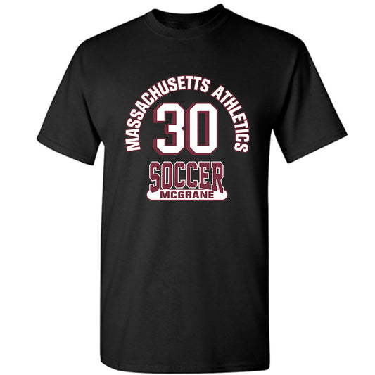UMass - NCAA Men's Soccer : Lance McGrane - Black Classic Fashion Shersey Short Sleeve T-Shirt