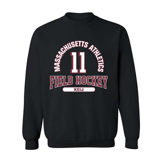 UMass - NCAA Women's Field Hockey : Emilie Keij - Black Classic Fashion Shersey Sweatshirt