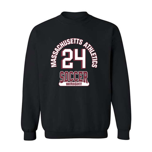 UMass - NCAA Men's Soccer : Braeden Wright - Black Classic Fashion Shersey Sweatshirt