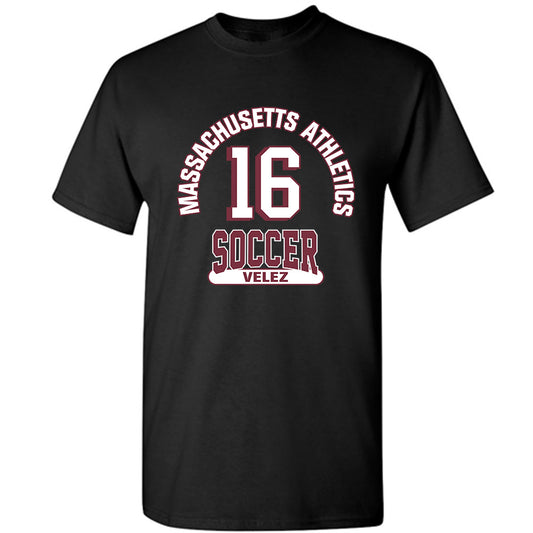 UMass - NCAA Men's Soccer : Shane Velez - Black Classic Fashion Shersey Short Sleeve T-Shirt
