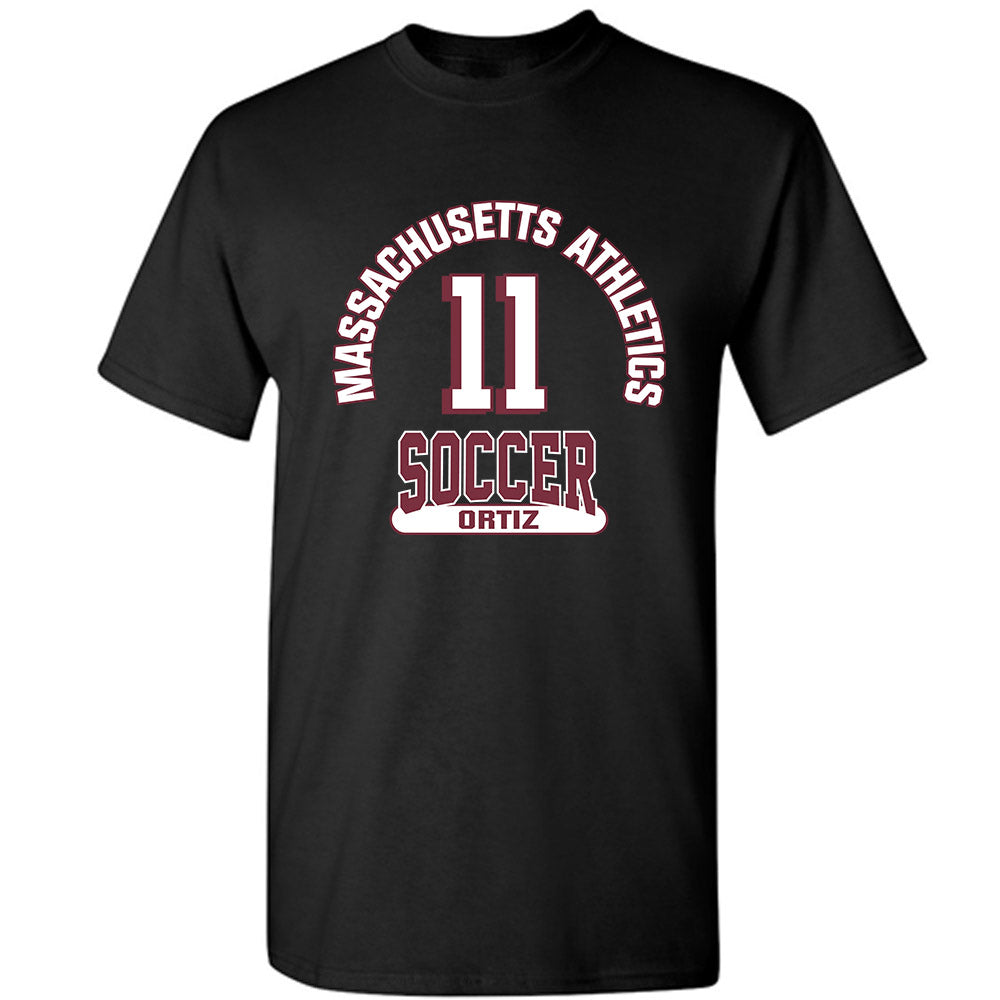 UMass - NCAA Men's Soccer : Andrew Ortiz - Black Classic Fashion Shersey Short Sleeve T-Shirt