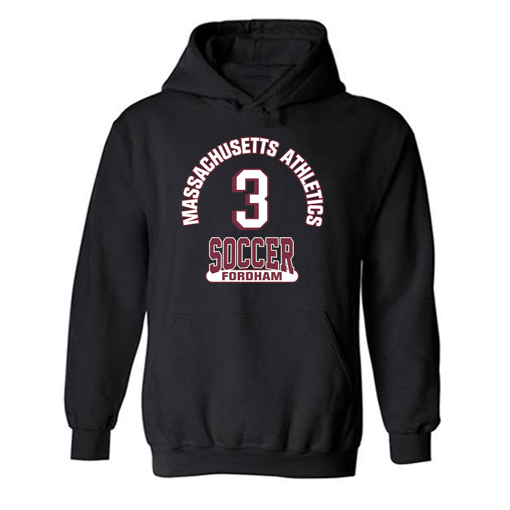 UMass - NCAA Men's Soccer : Matthew Fordham - Black Classic Fashion Shersey Hooded Sweatshirt