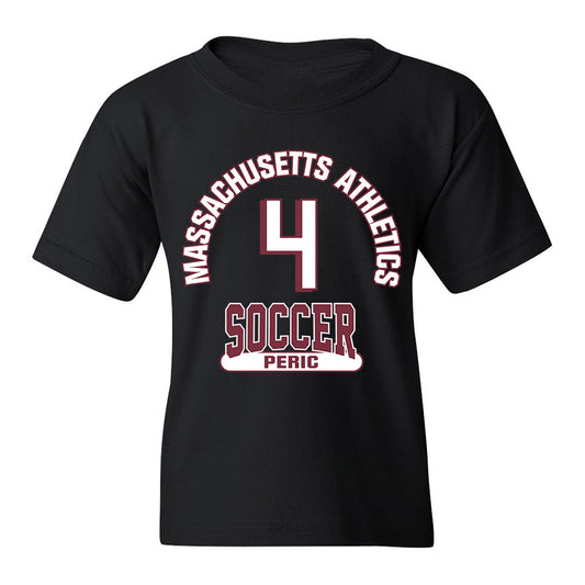 UMass - NCAA Women's Soccer : Hannah Peric - Black Classic Fashion Shersey Youth T-Shirt