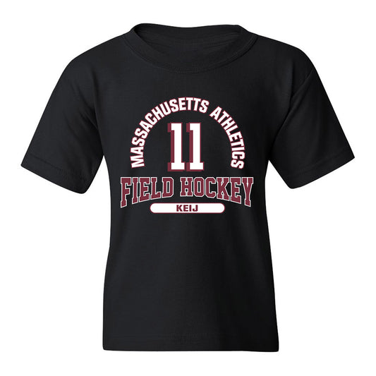 UMass - NCAA Women's Field Hockey : Emilie Keij - Black Classic Fashion Shersey Youth T-Shirt